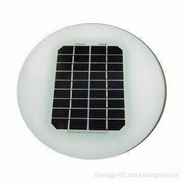 Round Solar Module for Solar Courtyard Lamp, with 2W Peak Power